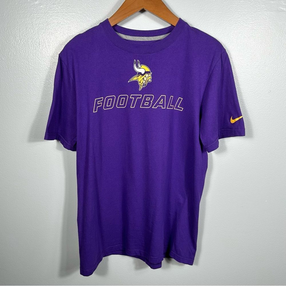 Nike x NFL Minnesota Vikings Purple Football Graphic Men's Tee Size Small Comfy